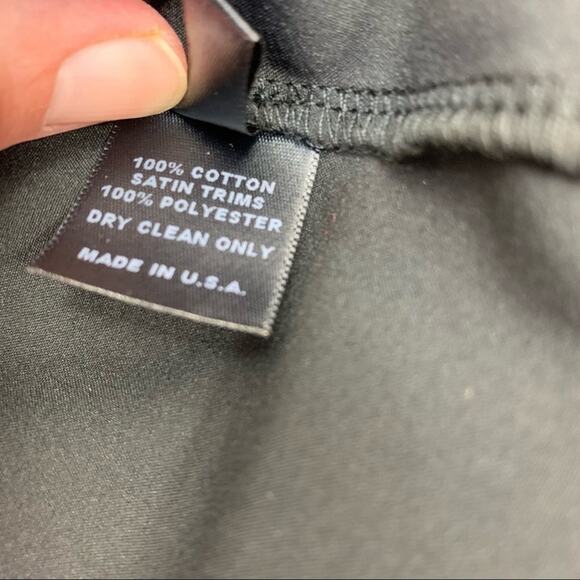 Loyd/Ford | Size 2 | Black Lace 3/4 Sleeve Scalloped Hem Mini Shift Dress - Picture 10 of 10